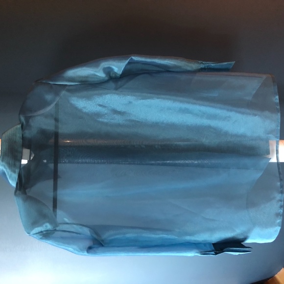 Blue Chiffon Topper Jacket (NEW) - Picture 4 of 7